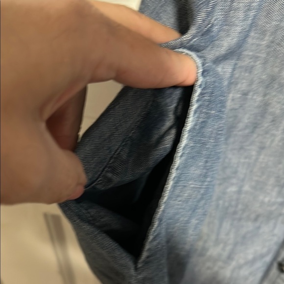 J.Jill Sleeveless Denim Button-Down Dress - Picture 3 of 5